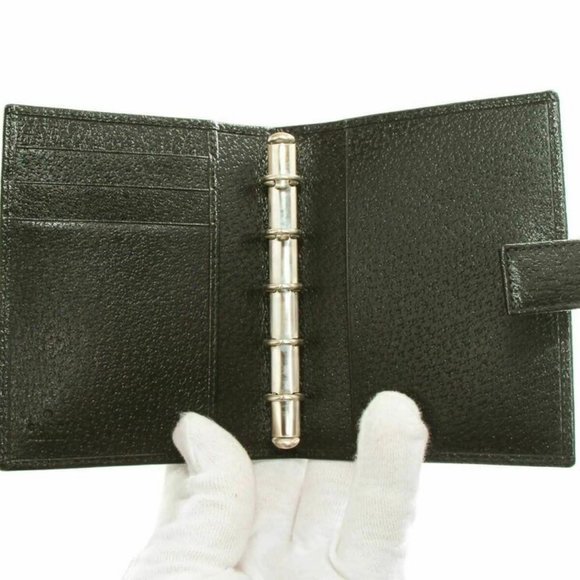 Gucci Black Leather Agenda Notebook - Picture 6 of 8